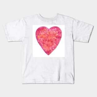 BE MY VALENTINE - watercolor heart painting Kids T-Shirt